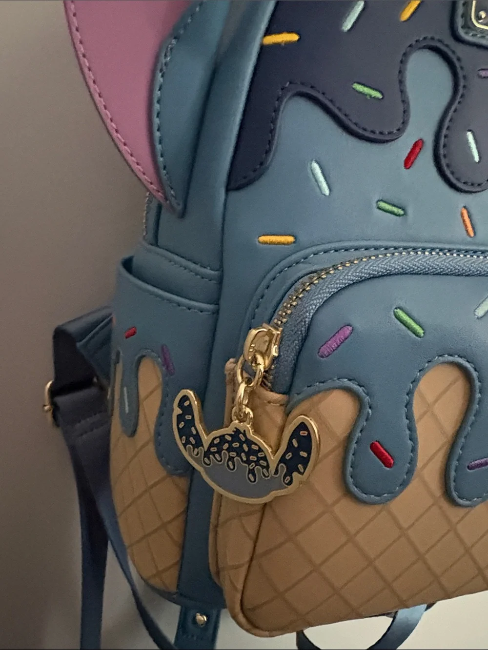 Loungefly Stitch Blue Ice Cream Sprinkles Mini Backpack